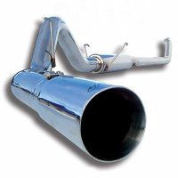 2001-2007 Chev/GMC 2500/3500 Duramax, EC/CC 4" Down Pipe Back, Single Side, Off-Road (includes front pipe), T409 Stocking item