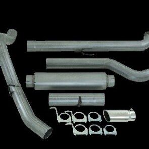 2001-2007 Chev/GMC 2500/3500 Duramax, EC/CC 4" Down Pipe Back, Single Side, Off-Road (includes front pipe), AL Stocking item