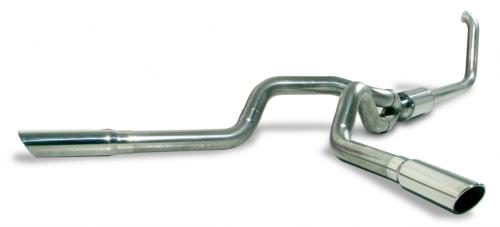 4/" Turbo Back Dual Smoker Exhaust system 99-03 Ford F250 F350 7.3L Diesel Pickup