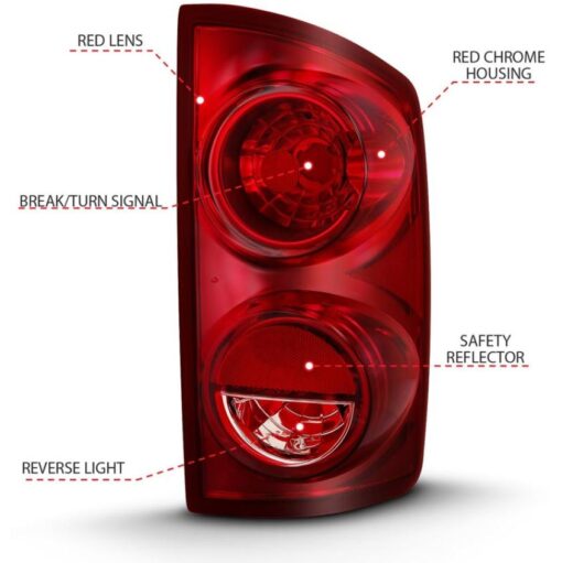 311309 Tail Light Red Lens