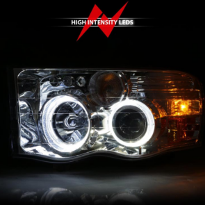 111491 Chrome Halo Projector Headlights