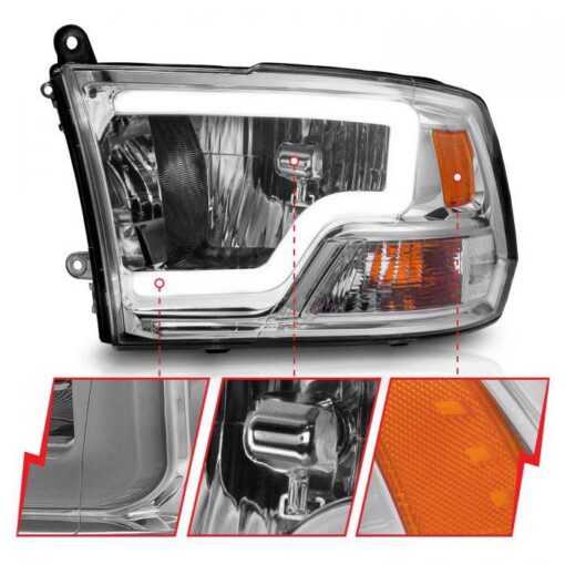 111516 Chrome Crystal Headlights